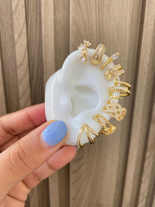 ✨ Earcuff Bañados en Oro – Brilla con Estilo sin Necesidad de Perforaciones